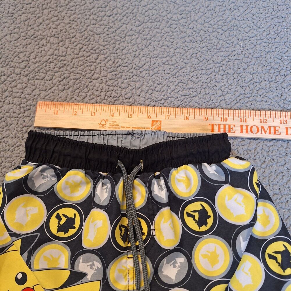 Pokemon Pikachu Boys Bathing Suit Swim Trunks Size‎ 7